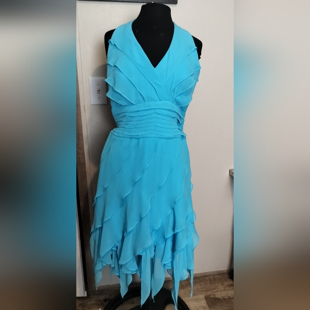 Aspeed Vibrant Blue Asymmetrical Dress